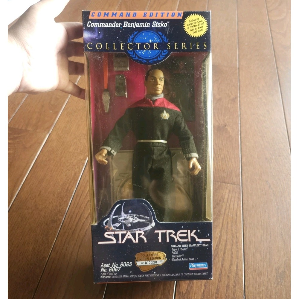 Vtg Star Trek DS9 Benjamin Sisko 9" Figure Playmates Collector Series 6067 NIB
